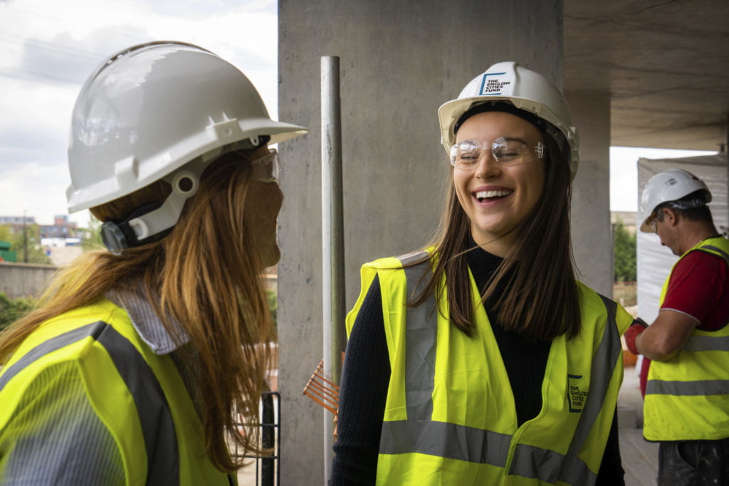 Person on a building site