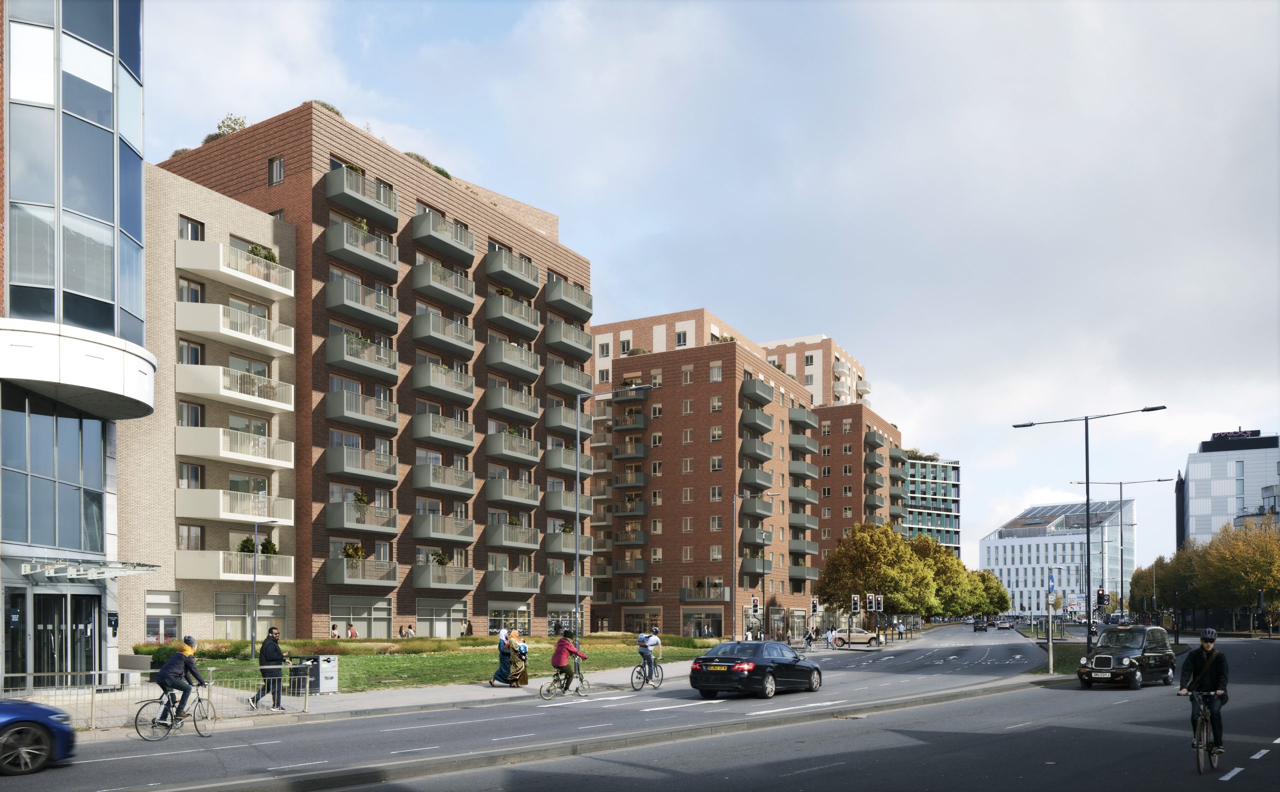 Computer-generated view of the proposed North West Quadrant frontage on Wellington Street